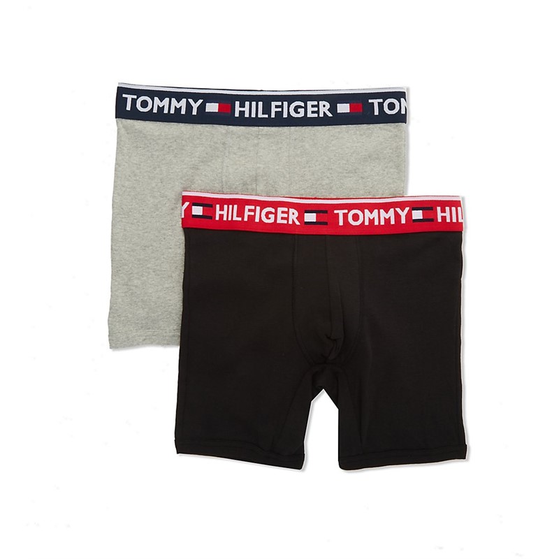 TOMMY HILFIGER/汤米男平角内裤短裤2条家居裤四角休闲舒适正品