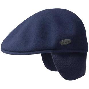 Kangol 791098 袋鼠帽子男平顶帽羊毛保暖秋冬护耳中老年复古正品