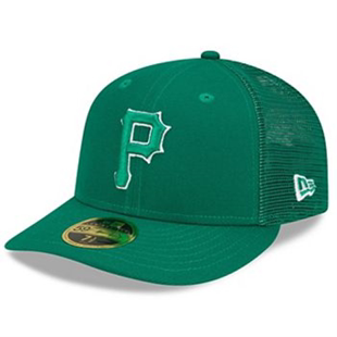 棒球帽运动帽子男款 NEW ERA CAP 休闲帽纱网透气绿色匹兹堡海盗