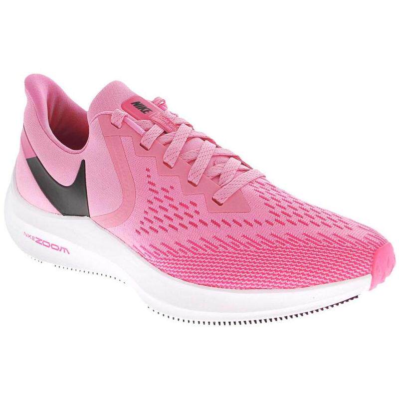 nike/耐克女运动休闲鞋跑步zoom winflo 6粉色正品nk aq8228