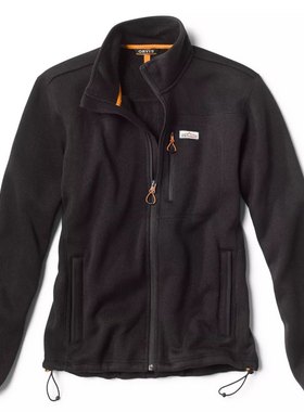 ORVIS男士外套拉链抓绒衣夹克立领保暖柔软轻便多口袋纯色正品-JX