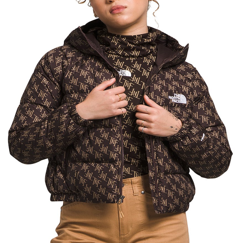 THE NORTH FACE/北面女外套tnf图案印花羽绒服连帽衫保暖20397055
