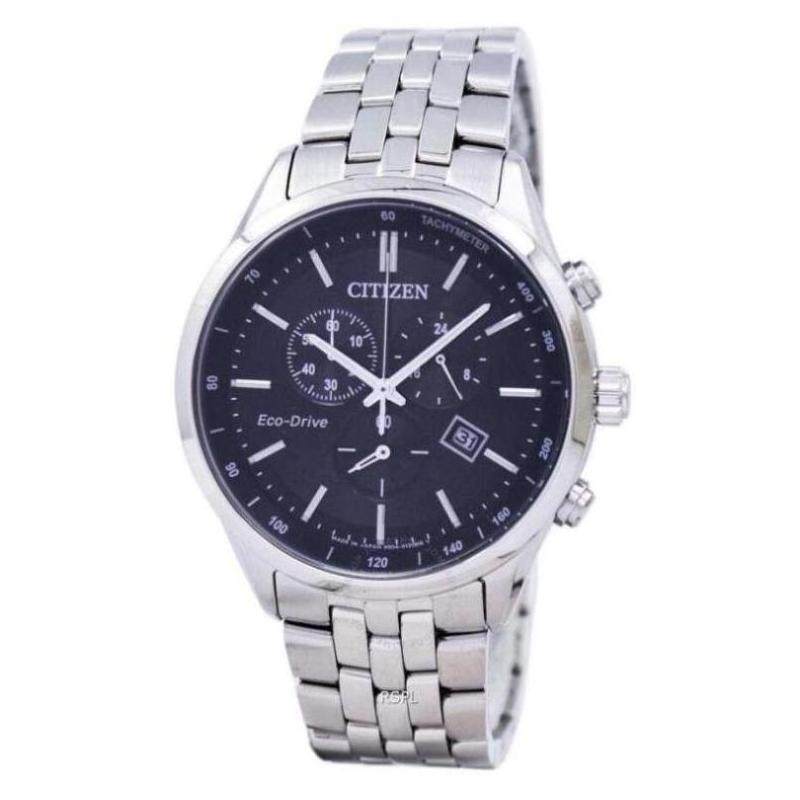 citizen/西铁城男士手表计时黑色表盘腕表礼物通勤正品at2140-55e