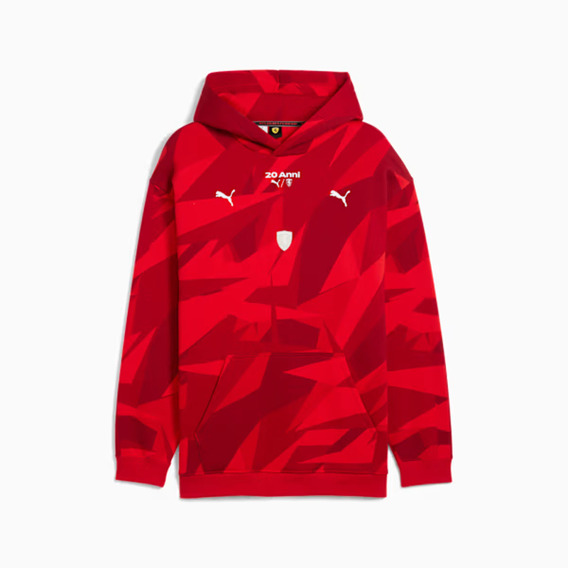 PUMA/彪马男士卫衣连帽衫法拉利车队 HP 20周年纪念款红色本命年