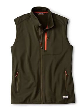 ORVIS男士马甲抓绒背心吸汗户外保暖透气秋冬季防风打底立领男装