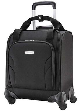 Samsonite/新秀丽男拉杆箱软面旅行箱黑色滑轮涤纶USB正品L0659