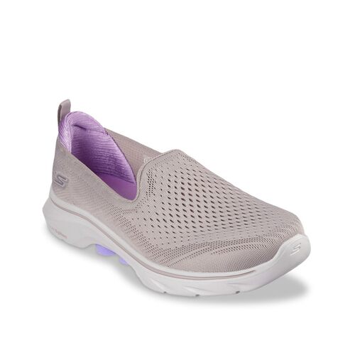 Skechers/斯凯奇运动鞋休闲户外缓震GO Walk 7一脚蹬网面女正品