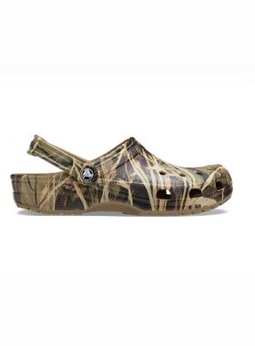 Crocs女鞋凉拖拖鞋低跟坡跟粉色净版防滑休闲夏季经典REALTREE V2