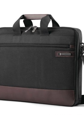 Samsonite/新秀丽男包薄款电脑包公文包手提单肩包商务出差92315