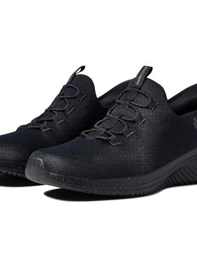 爆款热卖Skechers/斯凯奇休闲鞋男士运动一脚蹬轻便减震春秋52641