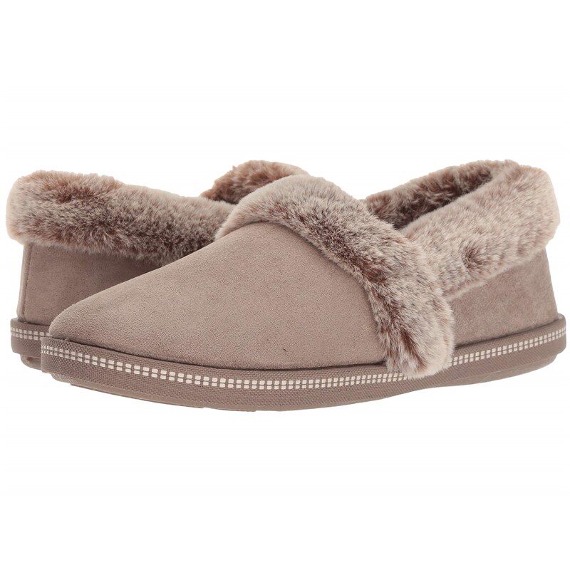 Skechers/斯凯奇女鞋棉鞋加厚一脚蹬毛绒内里家居鞋防滑套脚冬季