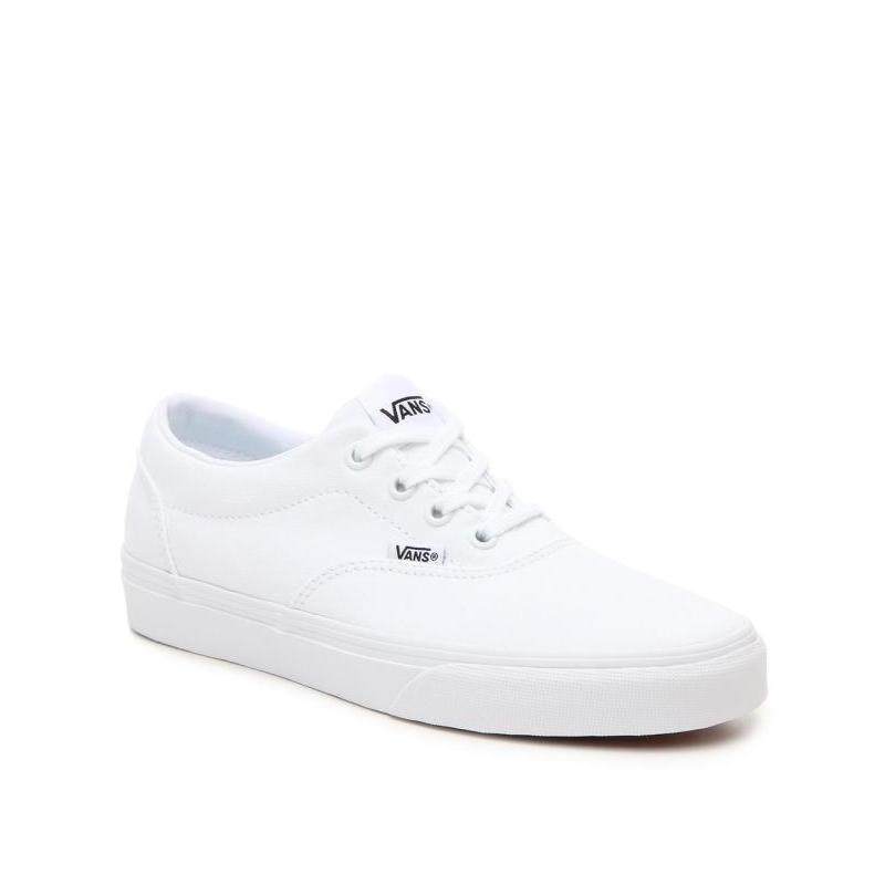 vans范斯女帆布鞋黑标系带低帮浅口纯色平底舒适休闲正品472930