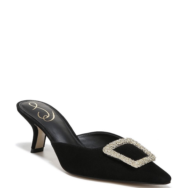 Sam Edelman女低跟尖头拖鞋一脚蹬单鞋潮牌时尚通勤百搭春夏季