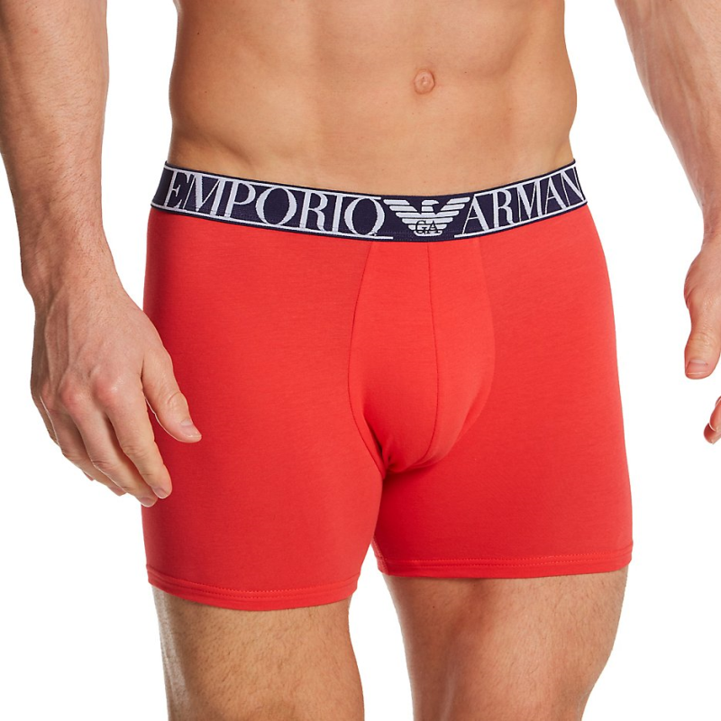 EMPORIO ARMANI/阿玛尼男平角内裤四角短裤头亲肤2条正品2477140