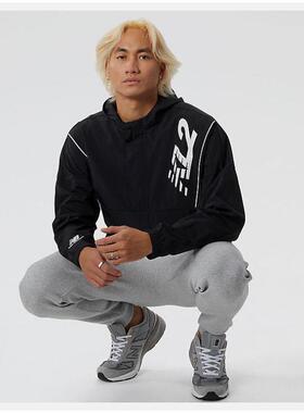 New Balance男夹克保暖舒适柔软经典运动防寒正品MJ13580休闲立领