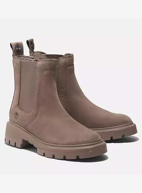 TIMBERLAND添柏岚女靴秋冬切尔西靴短筒皮面通勤中筒皮靴TB0A41EW