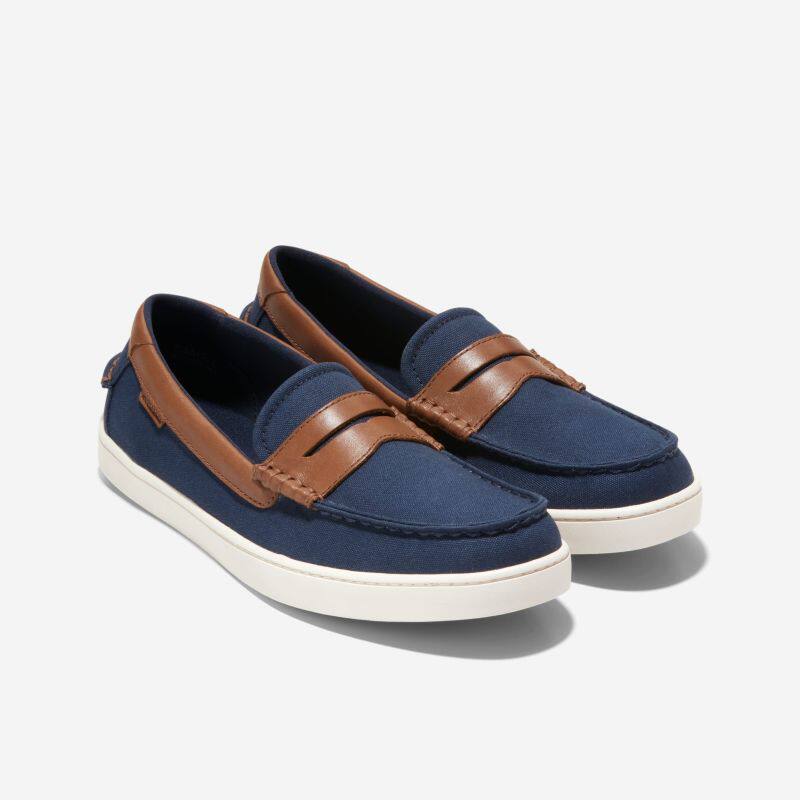 Cole Haan/可汗男鞋乐福鞋低帮帆船鞋帆布鞋一脚蹬便鞋春秋款轻便