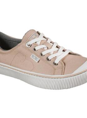 Skechers/斯凯奇女鞋帆布系带平底圆头纯色时尚春秋正品113300