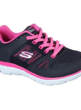 Skechers/斯凯奇女鞋运动鞋撞色平底低帮系带舒适春秋正品12997