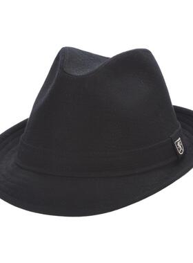 Stacy adams男帽礼帽棉质爵士卷边短檐凹痕顶正品SA626-001