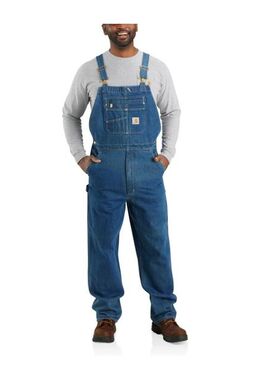 Carhartt卡哈特男牛仔裤背带裤工装连体风oversize水洗休闲104672