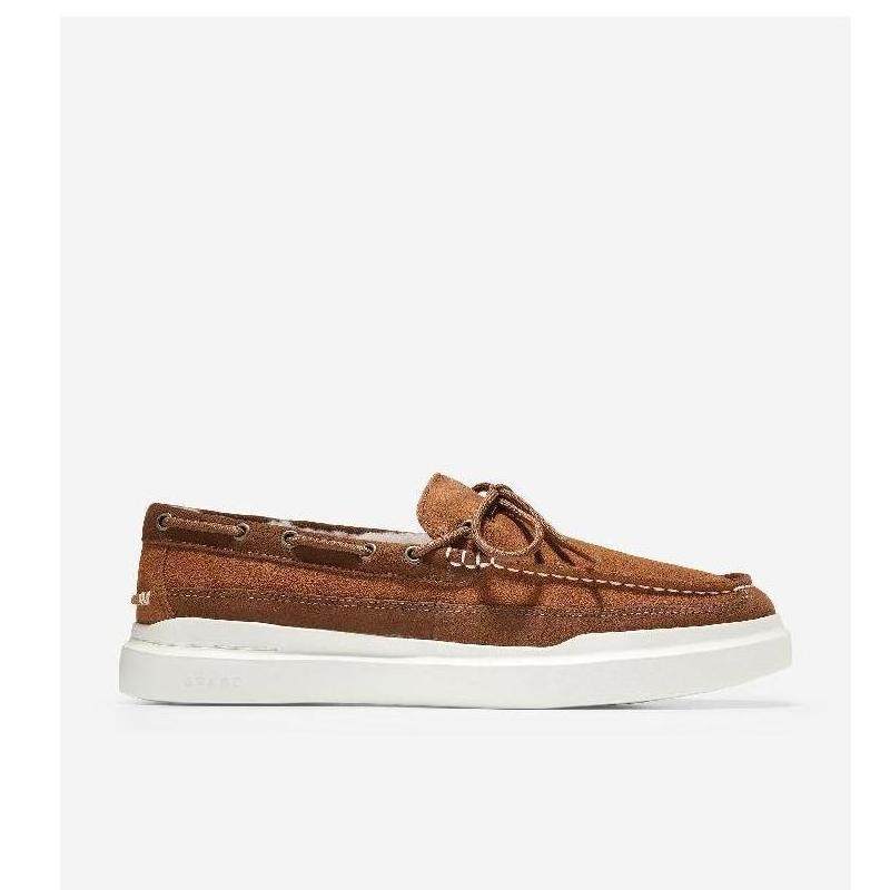 Cole Haan/可汗男乐福鞋低帮帆船鞋系带潮流鹿皮鞋正品C34586