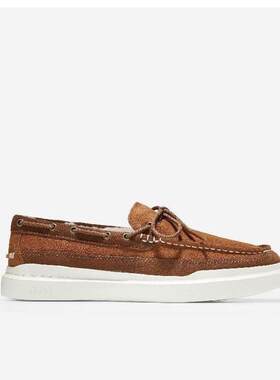 Cole Haan/可汗男乐福鞋低帮帆船鞋系带潮流鹿皮鞋正品C34586