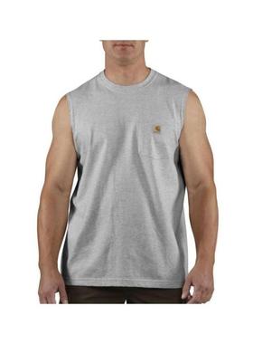 carhartt卡哈特男T恤无袖背心吊带夏季休闲口袋正品35481-100374