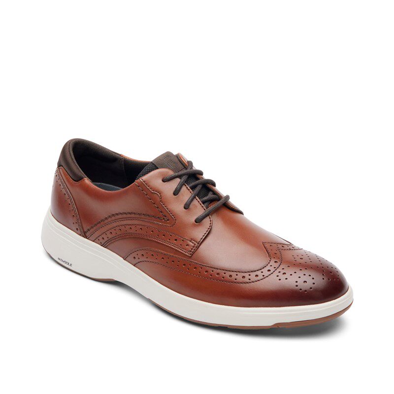 Rockport/乐步男士休闲皮鞋新郎工装鞋商务潮流低帮短靴春秋正品