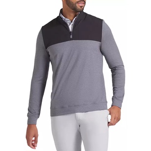 PUMA/彪马男士高尔夫球衫卫衣运动T恤半拉链高领套头衫春秋季球服