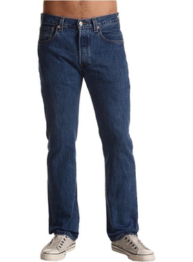 李维斯Levi's男士牛仔裤501直筒裤宽松棉质经典款休闲裤系扣门襟