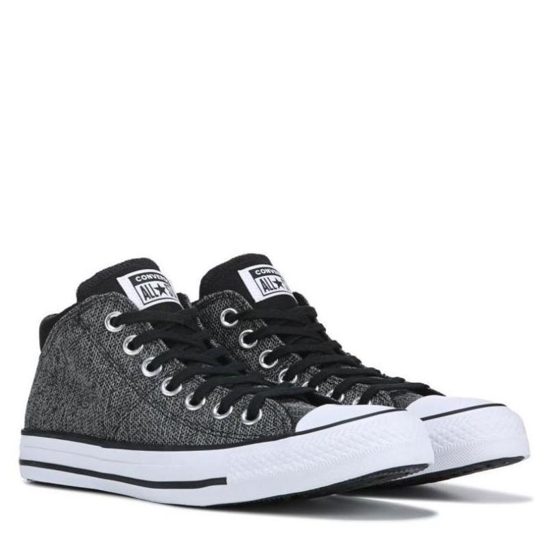 converse/匡威女帆布鞋中帮all star黑灰色新款正品91833