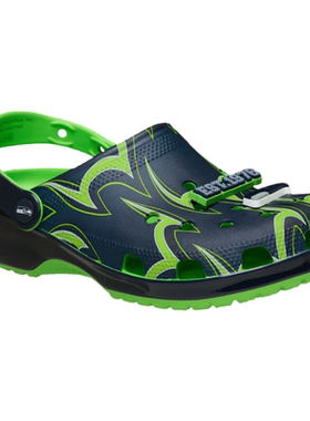 Crocs卡骆驰洞洞鞋男女凉鞋拖鞋包头拖沙滩鞋NFL联名西雅图海鹰队