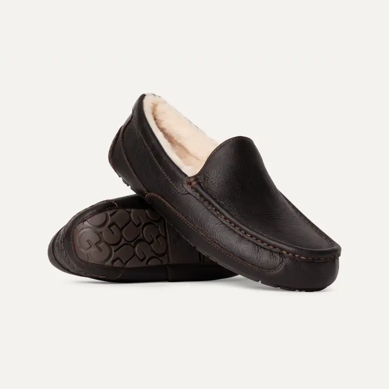 UGG男鞋棉鞋乐福鞋一脚蹬加厚羊毛便鞋开车豆豆鞋保暖加厚秋冬季,流行男鞋,时尚雪地靴,淘宝优惠券,粉丝福利购,淘宝优惠卷