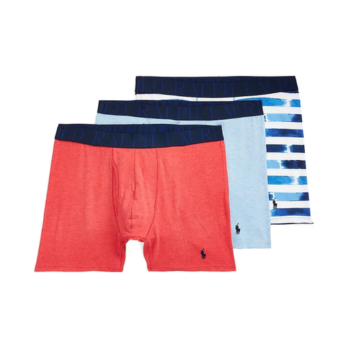 POLO RALPH LAUREN/拉夫劳伦男平角四角内裤透气3件夏正品2597668