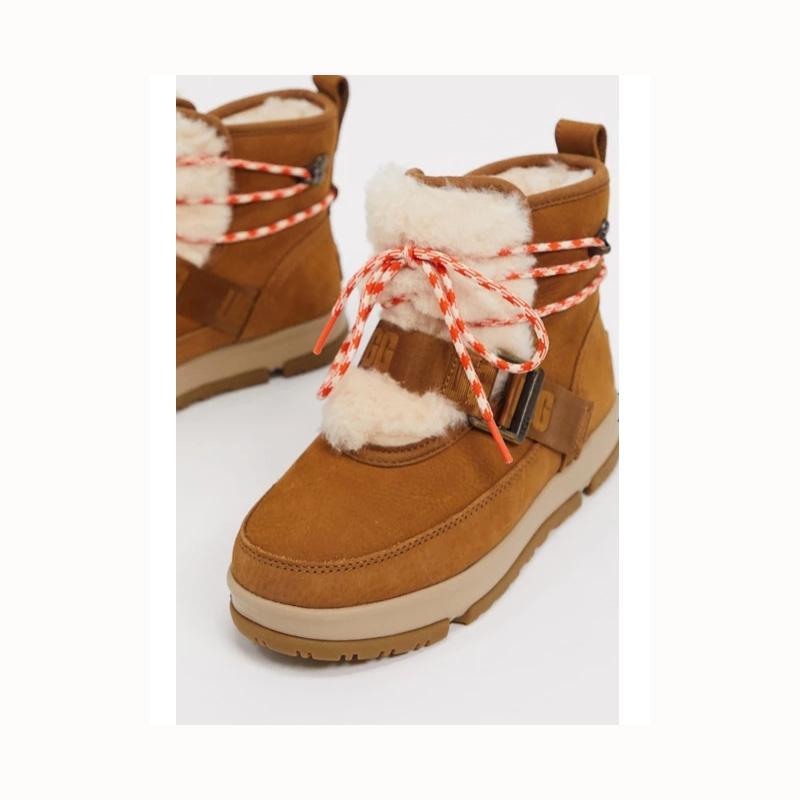 ugg保暖系带雪地靴