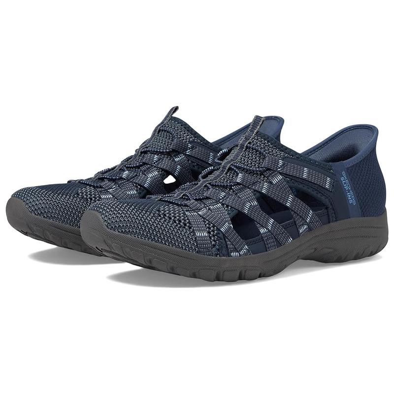 斯凯奇Skechers女健步鞋凉鞋一脚蹬休闲鞋夏季涉水轻便妈妈鞋防滑