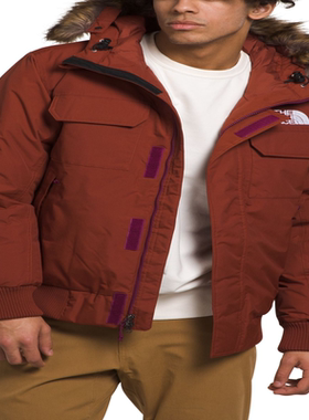 THE NORTH FACE/北面男McMurdo飞行员夹克防风防水冲锋衣毛领兜帽