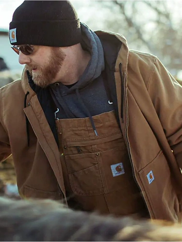 Carhartt104050 Американская куртка Carhartt с капюшоном, парусиновое пальто J130, обновленная версия Kanye, тот же стиль