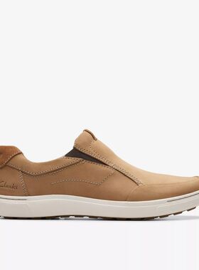 clarks/其乐男鞋一脚蹬休闲鞋Mapstone Step轻便抓地防滑织物鞋面