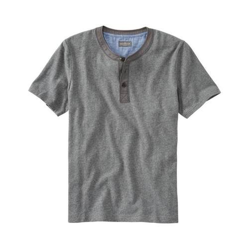 短袖拼色纯棉休闲男士T恤