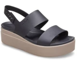 Crocs Летние пляжные универсальные босоножки на каблуке с открытыми пальцами ног на танкетке на платформе