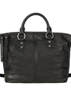 FRYE女手提单肩包复古黑色皮包欧美简约正品B4778