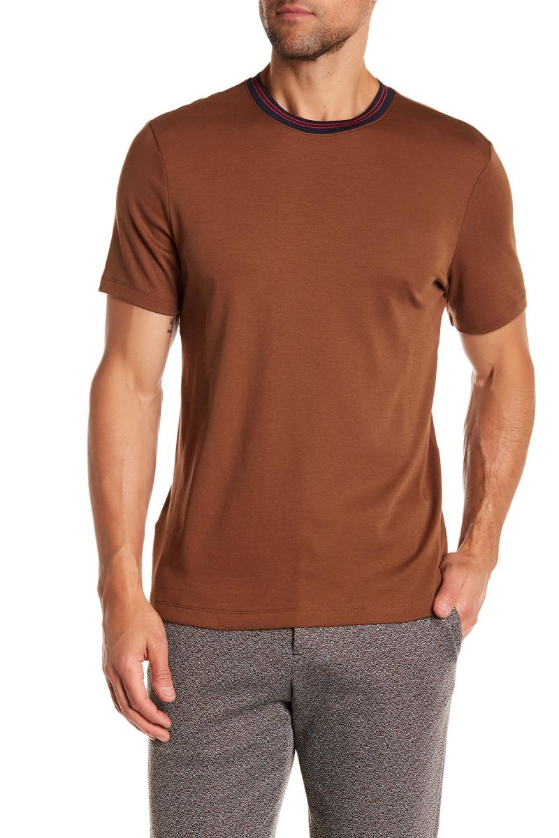 Perry Ellis ÄÐ×°¶ÌÐäTÐôÔ²ÁìÏļ¾ÃÀ¹úÖ±ÓÊ4CFK7144