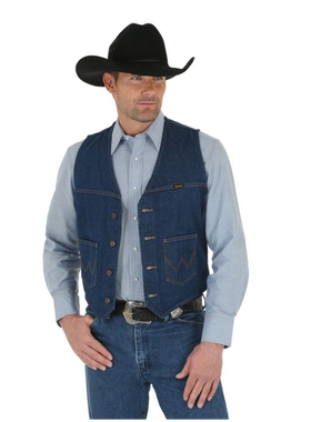 Wrangler/威格牛仔马甲男装舒适修身美国直邮74130PW