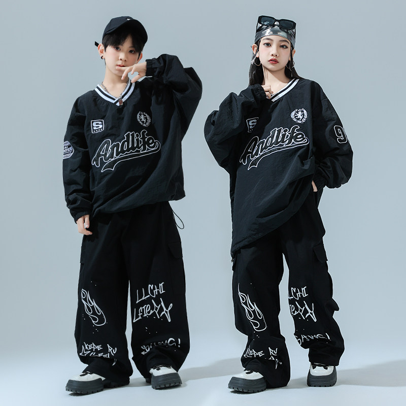 爵士舞服装儿童演出服套装图片