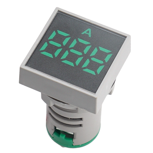 伊莱科LED数显显示灯电压电流频率双显大数码管AD16-22V1方型圆型