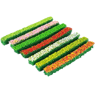 建筑沙盘模型材料diy手工微缩马路场景仿真灌木景观城市绿化带