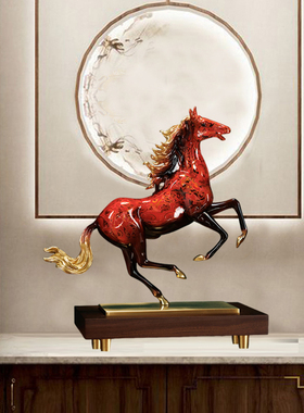 一跃千里全铜摆件领导装饰