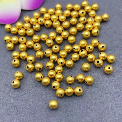 4/5mm圆珠手链手串925纯银镀厚金